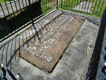 The grave of John Middleton ~ The Childe of Hale